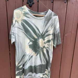 Up-cycled bleach dyed tshirt